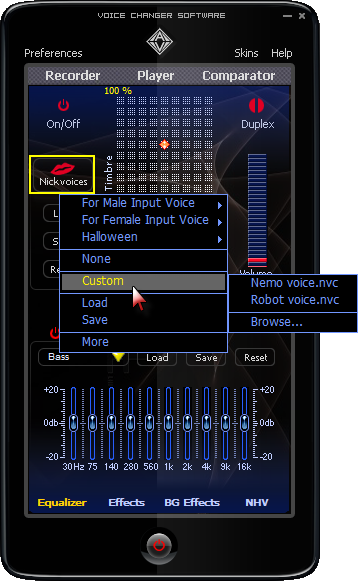 AV Voice Changer Software_custom nickvoice